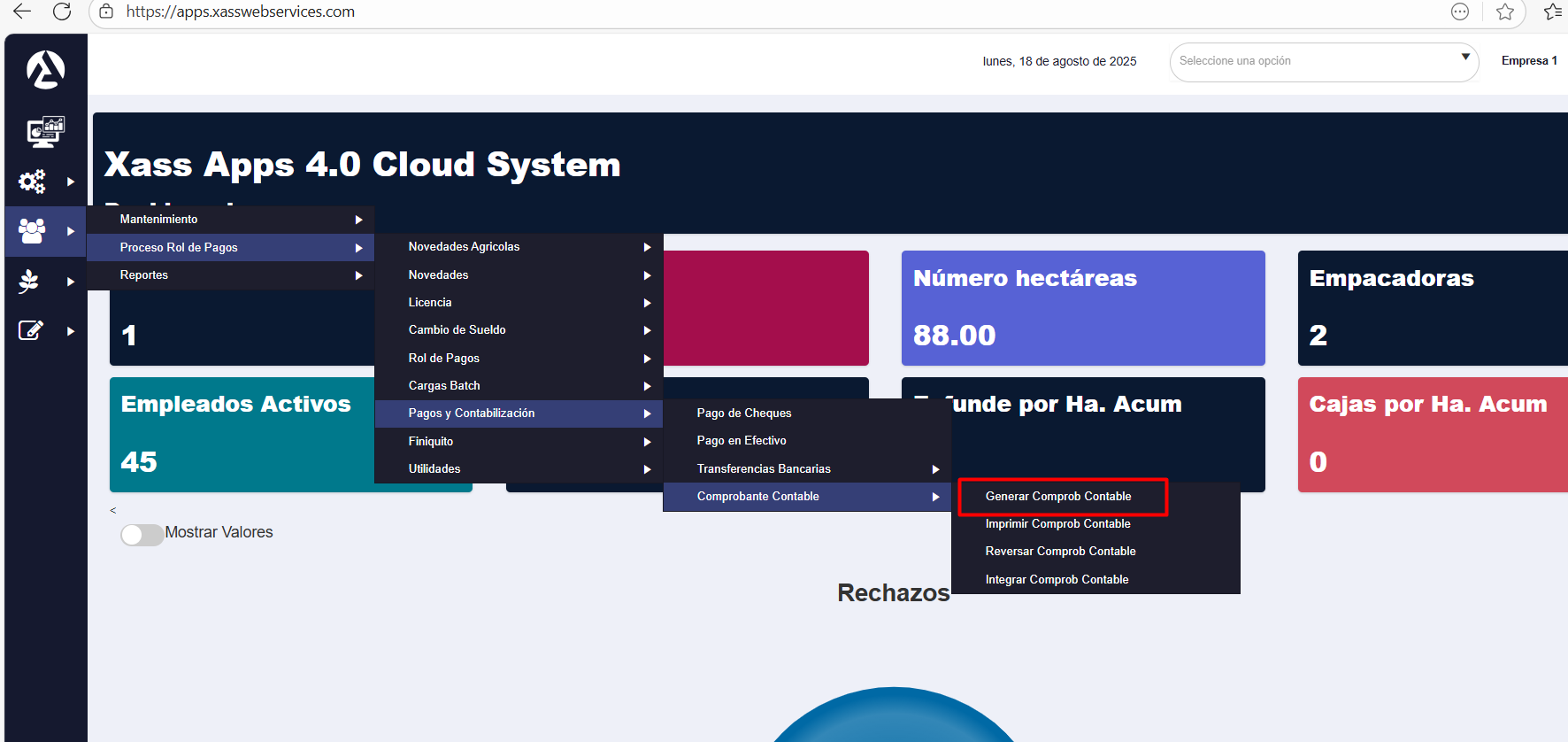 Integración de Pagos desde Nómina a Contabilidad